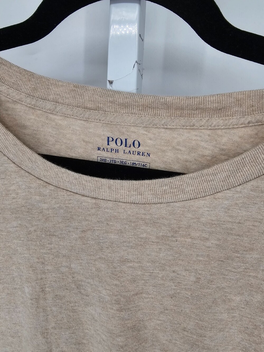 Polo Ralph Lauren Mens Sz 3XB Short Sleeve T Shirt Light Tan Beige - Picture 4 of 5